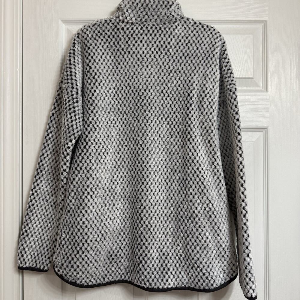 Simply Southern Women’s L Gray 1/4 Snap Pullover Jacket Pockets Logo - Picture 6 of 8